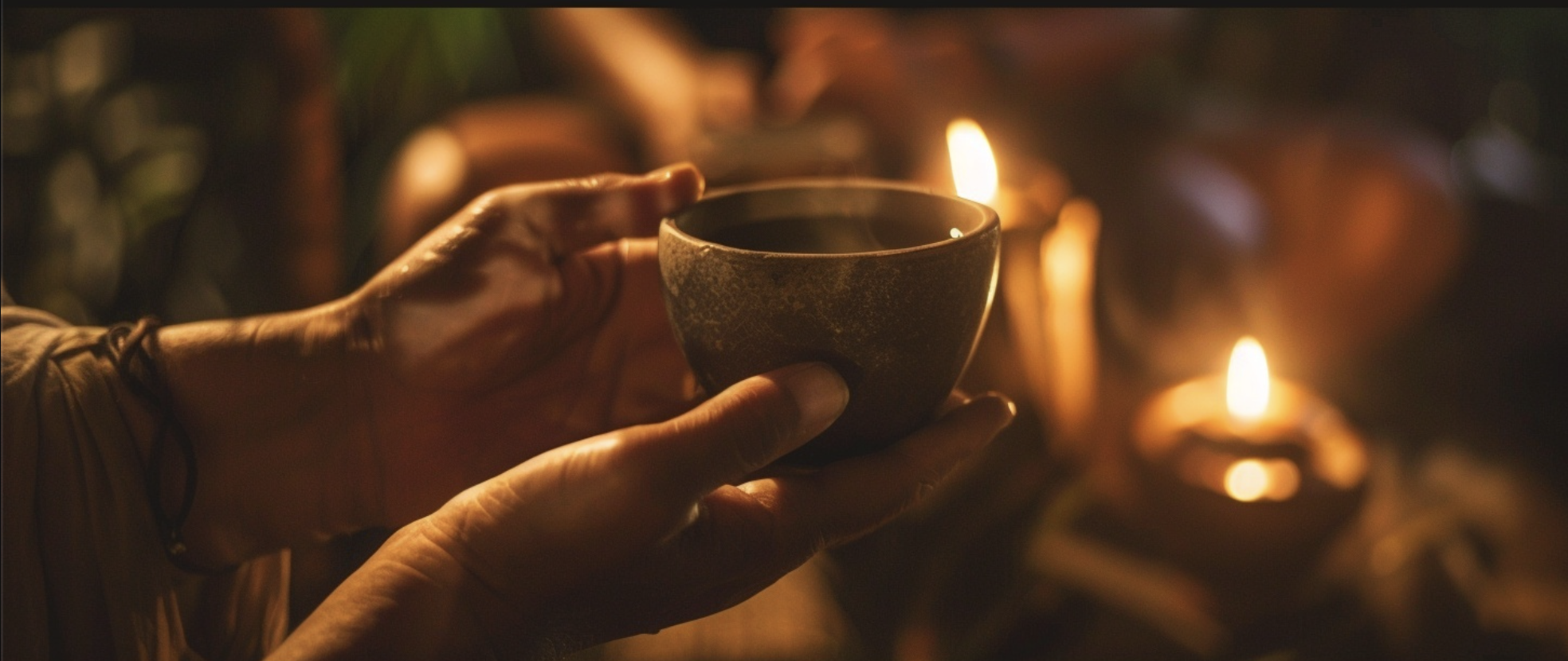 Ceremonial cup of the sacred vine